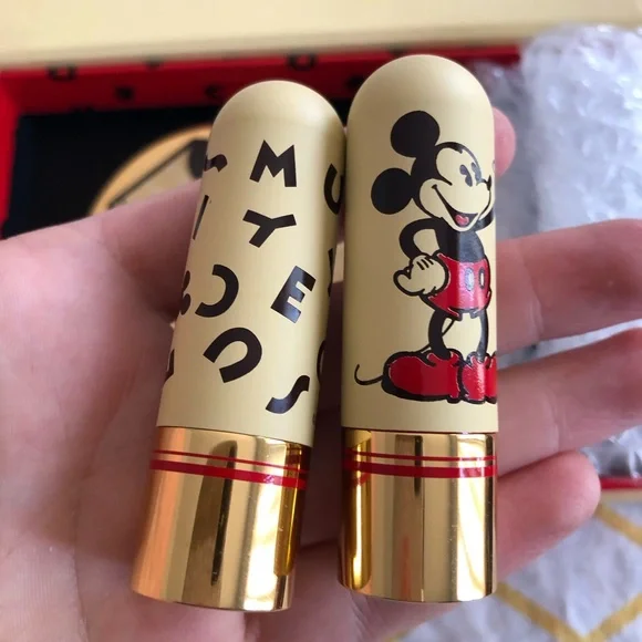 Besame Cosmetics Limited Edition Mickey Mouse 2 Lipstick Mirror Boxed Set - Picture 4 of 9